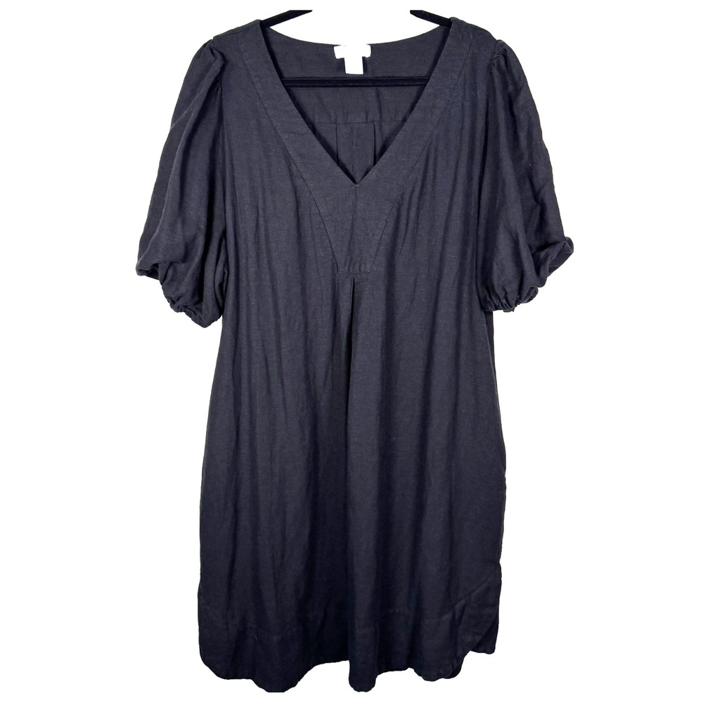 Cynthia Rowley Black Linen Dress Size 2X